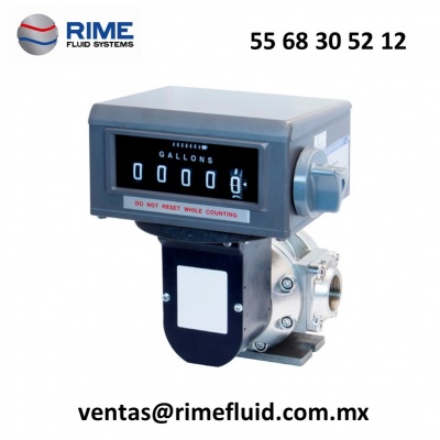 FLUJOMETRO- DESPLAZAMIENTO POSITIVO. Medidor de flujo para  combustible y otros líquidos. Medidor de precisión de engranes óvalos Mca. TUTHILL