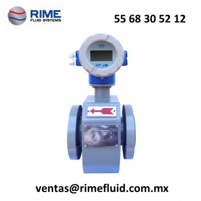MEDIDOR DE FLUJO ELECTROMAGNETICO:  SIN PARTES MOVILES PARA MEDICION DE AGUA, AGUAS RESIDUALES Y OTROS LIQUIDOS.