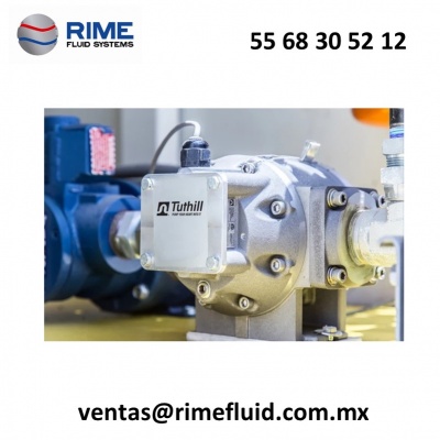 FLUJOMETRO- DESPLAZAMIENTO POSITIVO. Medidor de flujo para  combustible y otros líquidos. Medidor de precisión de engranes óvalos Mca. TUTHILL