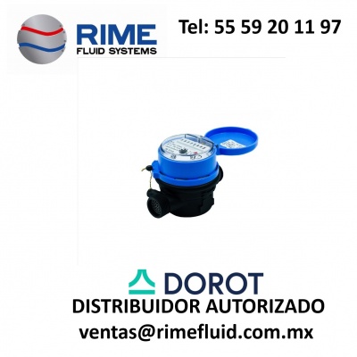 Medidor tipo chorro único  para agua Single Jet  Mca. Dorot  1/2