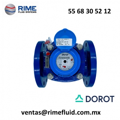 TURBINA- Medidor de flujo para agua tipo turbina Woltman Mca. Dorot 8